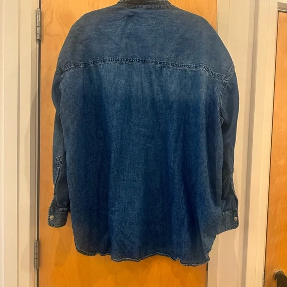 Aritzia Denim Forum 80’s Classic Button Down Shirt - Picture 4 of 5